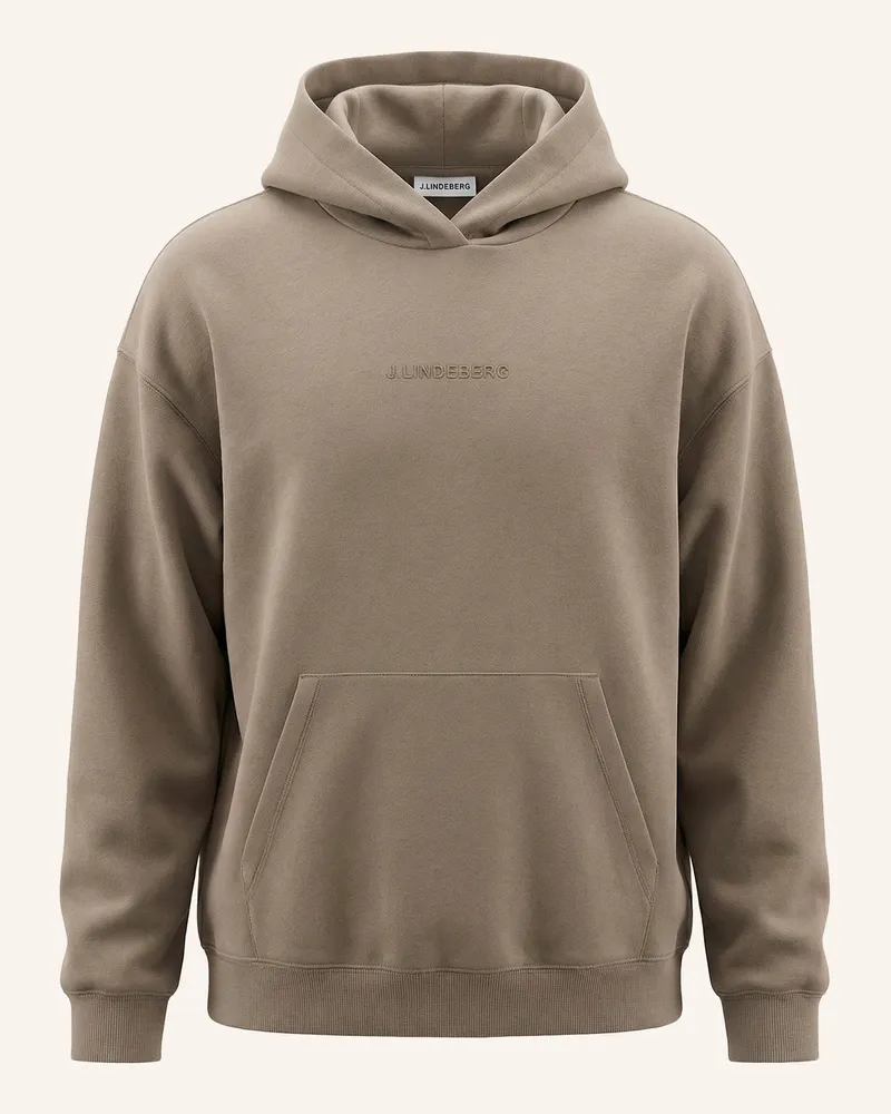 J.Lindeberg Hoodie braun Beige