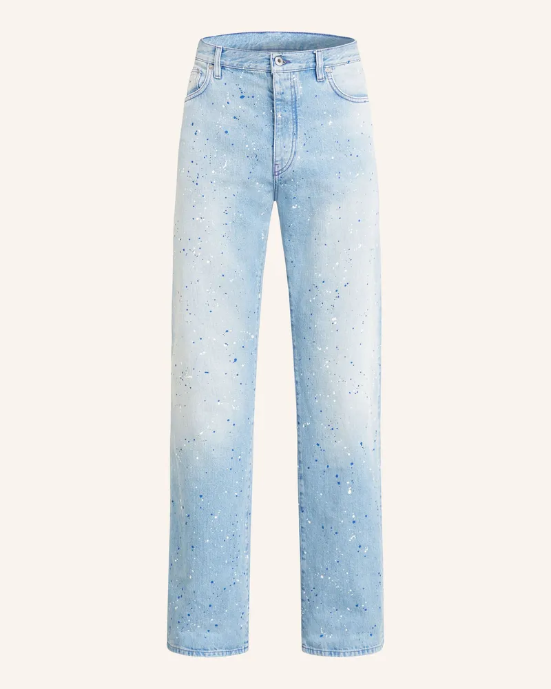 OFF-WHITE Jeans Straight Fit Navy