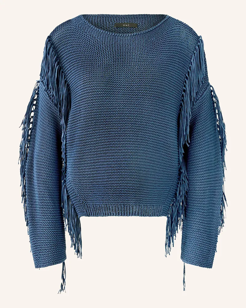 Oui  Pullover Blau