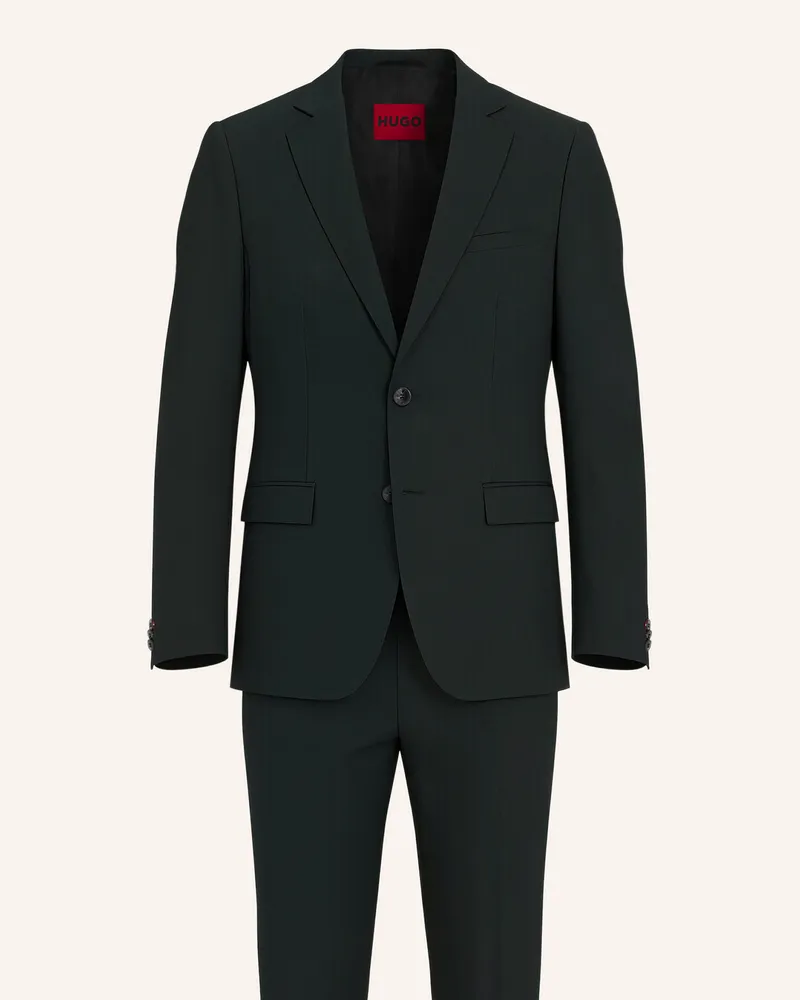 HUGO BOSS Business Anzug ARTI-HESTEN253X Extra-Slim Fit Hellgrün