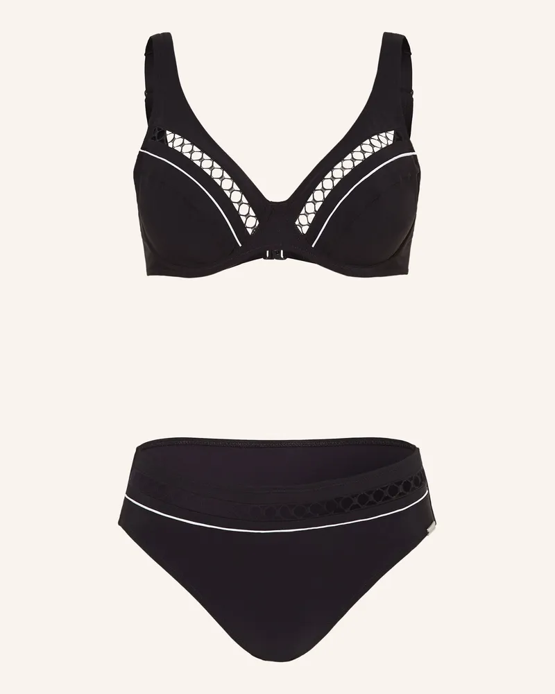 Charmline Bügel-Bikini TEXTURED DIMENSION Schwarz