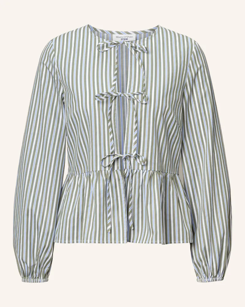 Marc O'Polo Streifenbluse gruen Grün