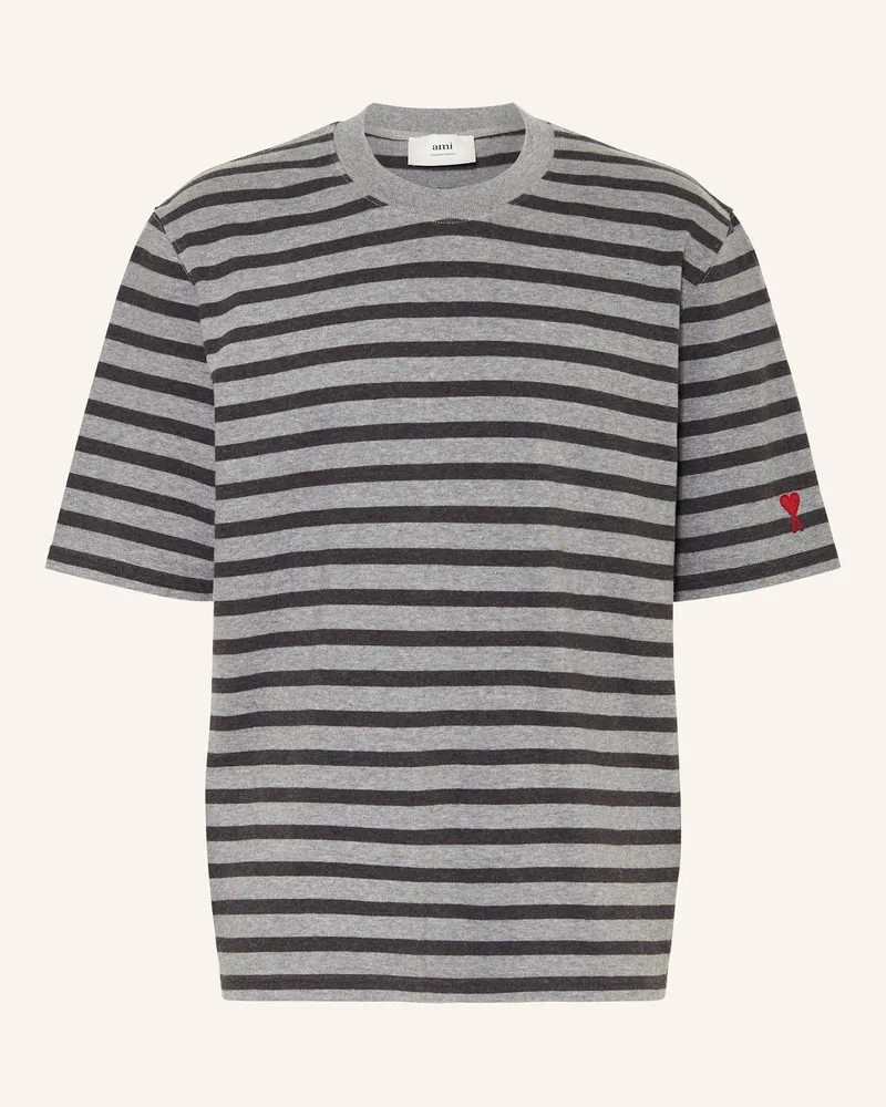 AMI Paris T-Shirt Hellgrau