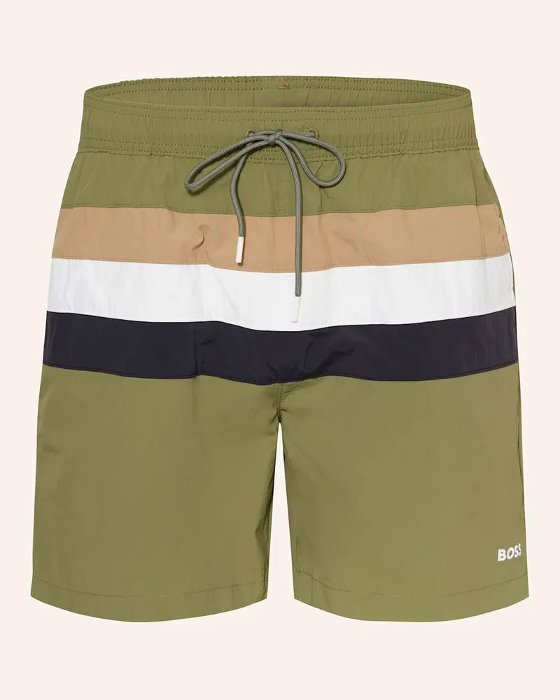 HUGO BOSS Badeshorts LOUIS Gruen