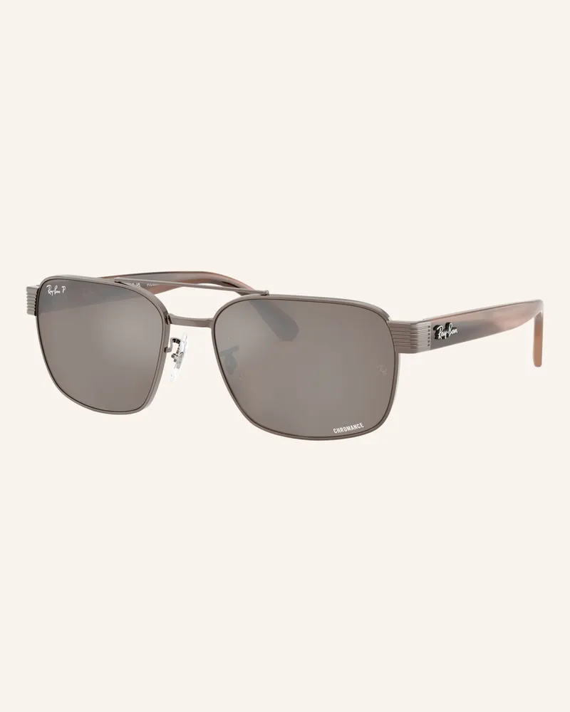 Ray Ban Sonnenbrille rb3751ch grau Braun