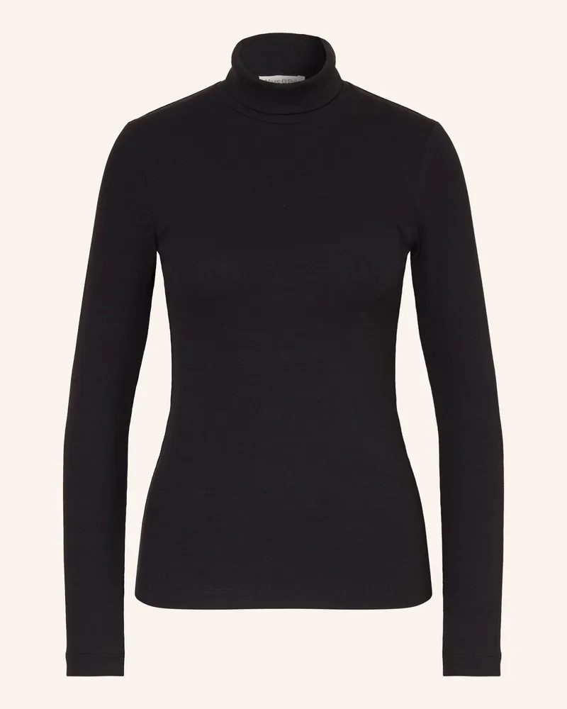 Marc O'Polo Rollkragenshirt schwarz Schwarz