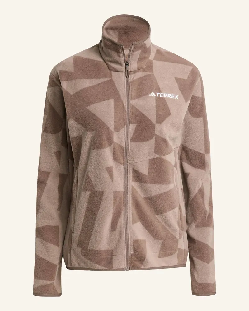 adidas Fleecejacke TERREX MULTI PRINTED FULL ZIP Braun