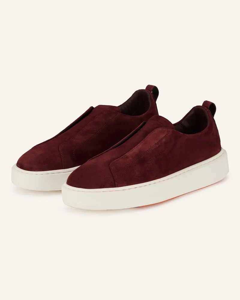Santoni Slip-on-Sneaker VICTORY Dunkelrot
