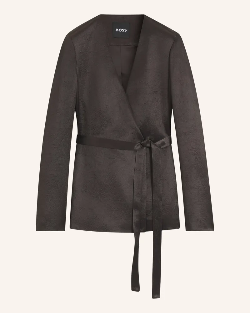 HUGO BOSS Blazer JIA15 Slim Fit Dunkelbraun