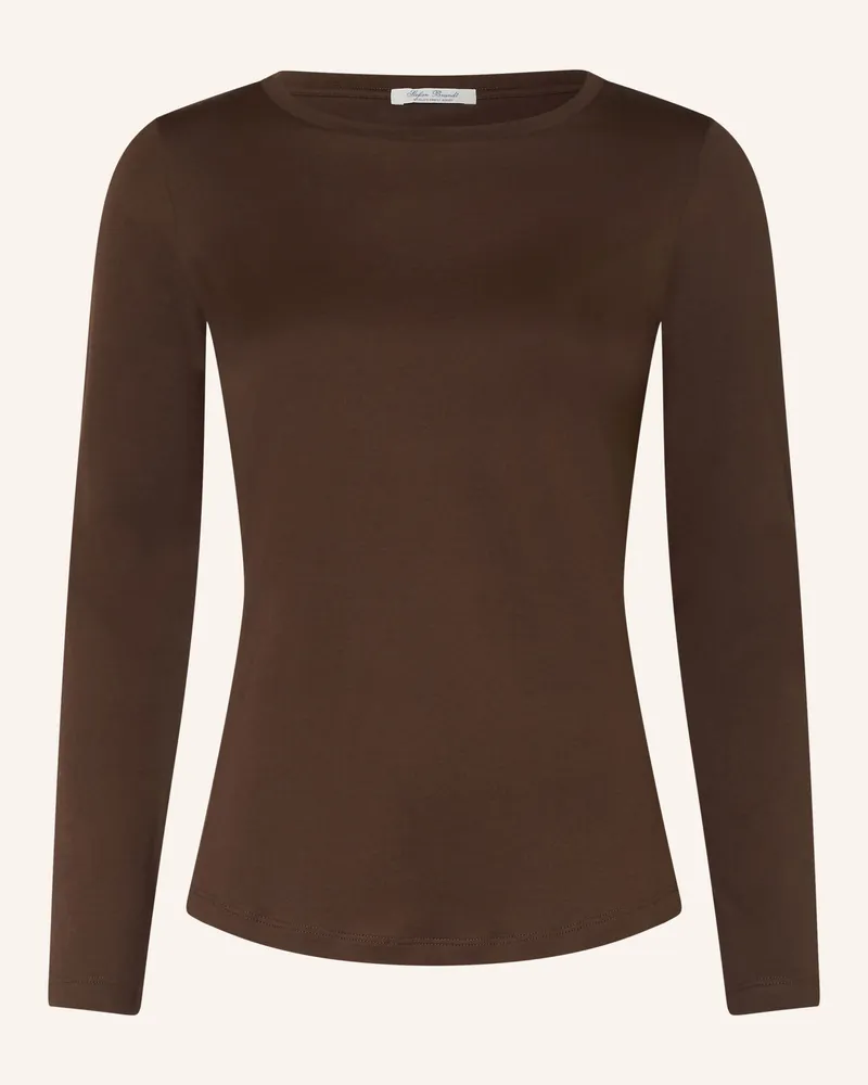 Stefan Brandt Longsleeve Fanny braun Dunkelbraun