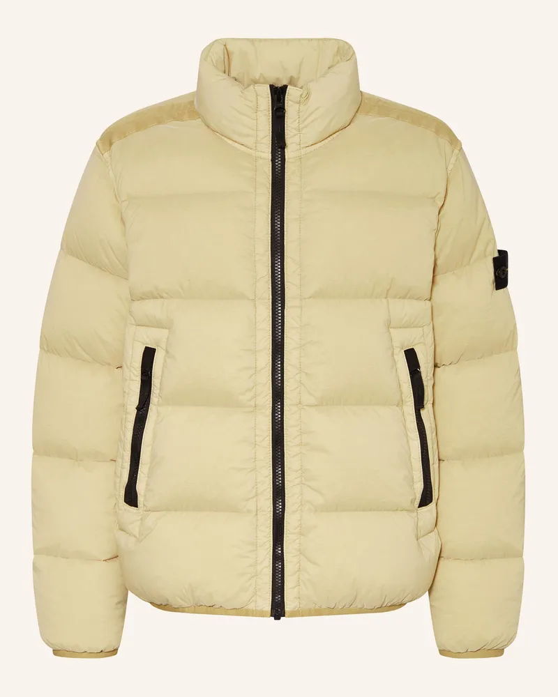 Stone Island Daunenjacke Gelb