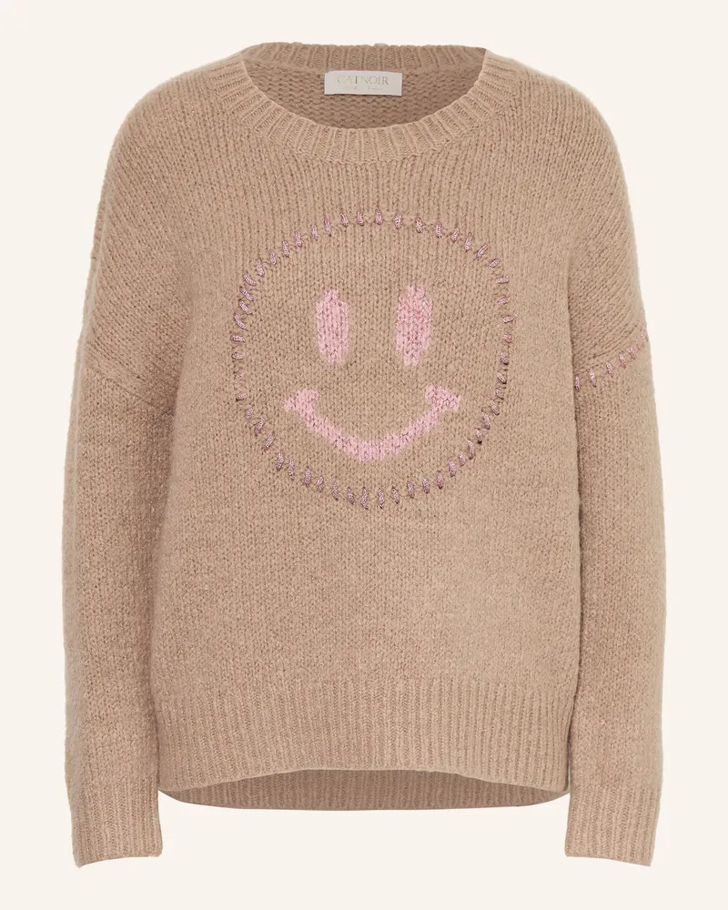 CATNOIR Pullover Mit Glitzergarn beige Taupe