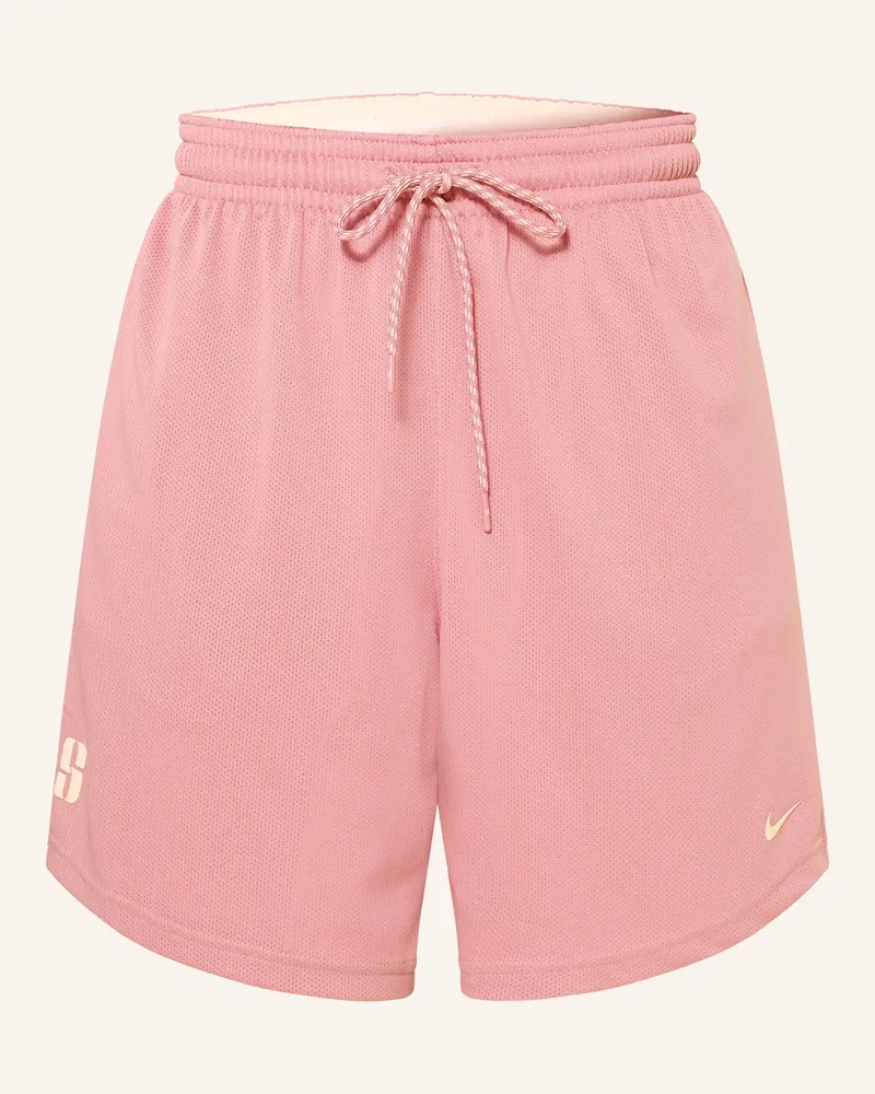 Nike 2-In-1-Basketballshorts Sabrina Zum Wenden rosa Hellrot