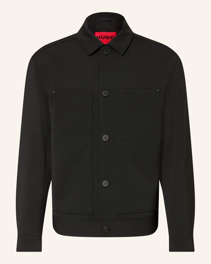 HUGO BOSS Overjacket Ulian schwarz Schwarz