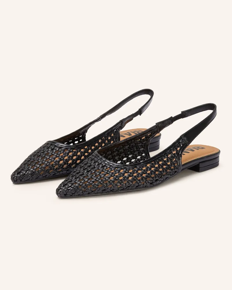BIANCO. Slingballerinas Biabari schwarz Schwarz