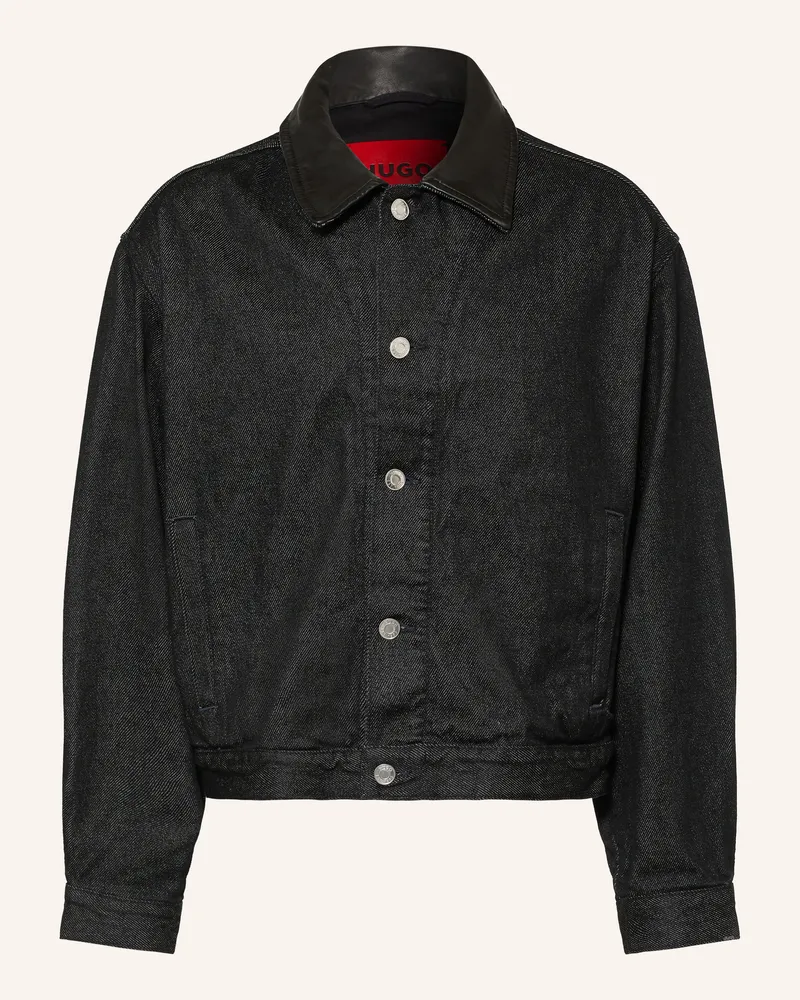 HUGO BOSS Jeansjacke schwarz 001