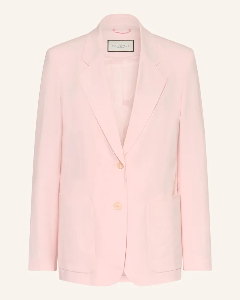 SEDUCTIVE  Blazer Carette Mit Leinen rosa Rosé