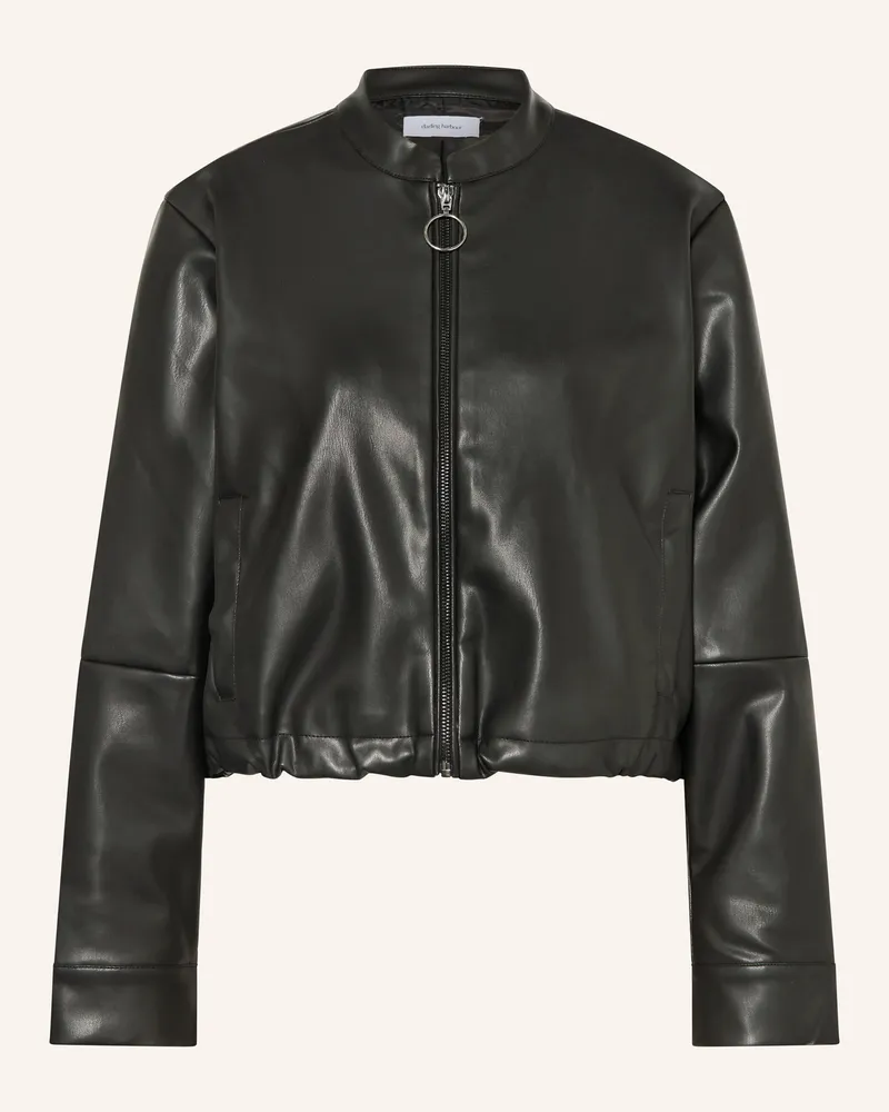 Darling Harbour Jacke in Lederoptik Black
