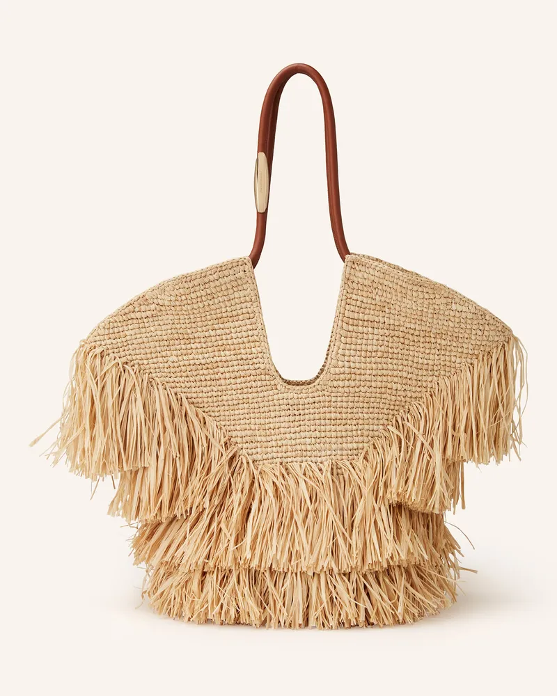 Zimmermann Strandtasche GOLDENTIME Hellbraun