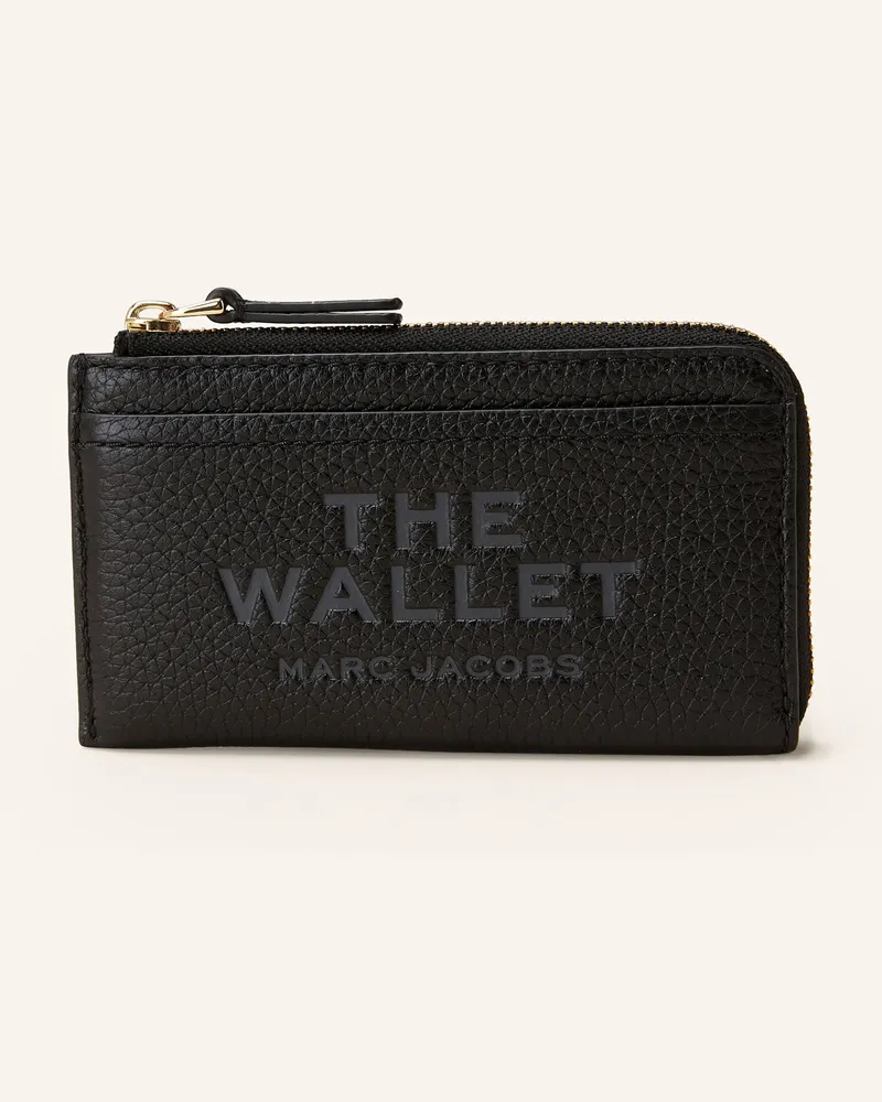 Marc Jacobs Geldbörse THE LEATHER TOP ZIP MULTI WALLET Schwarz