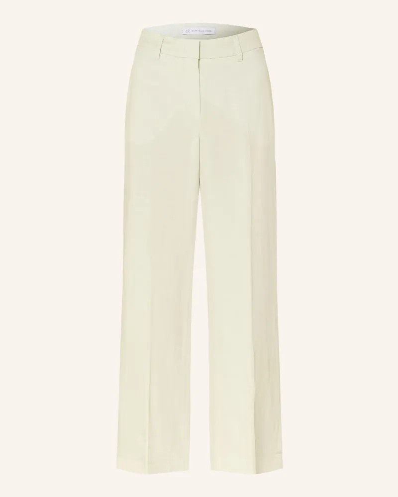 RAFFAELLO ROSSI  Hose Olessa Mit Leinen gruen Hellblau