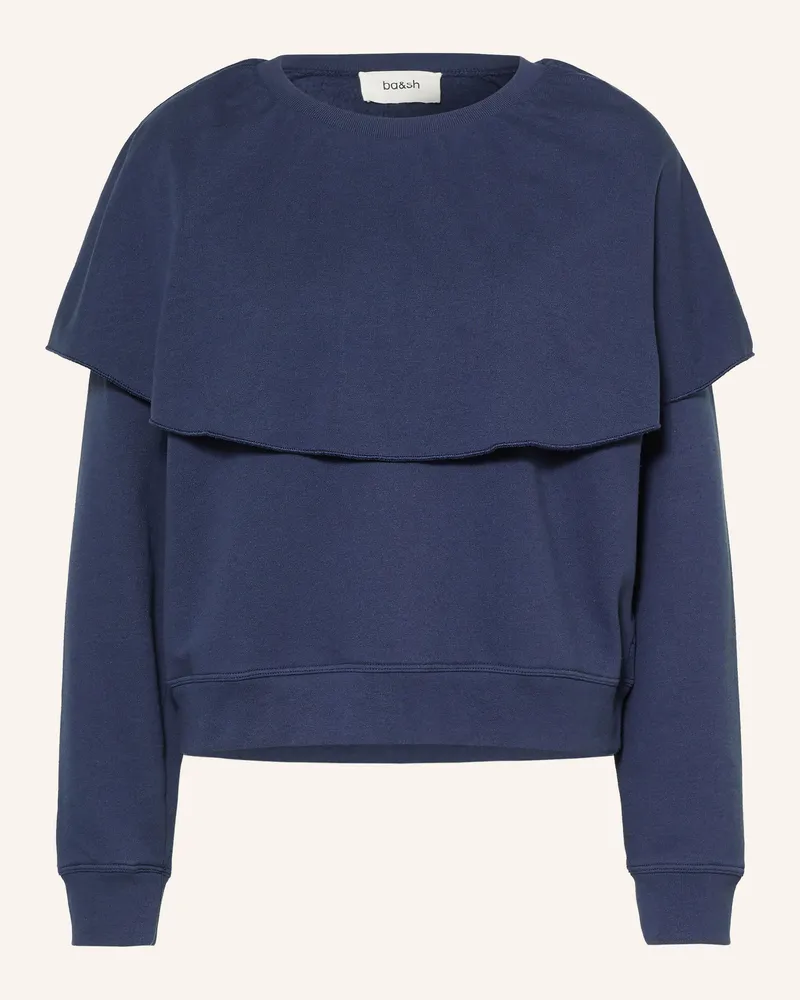 ba&sh Sweatshirt Dehina Mit Volants blau Blau
