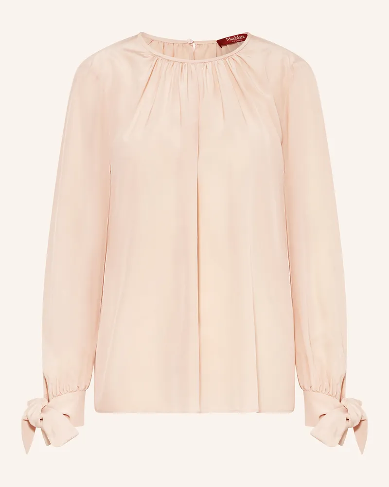 Max Mara Blusenshirt EDOTTO aus Seide Hellrosa