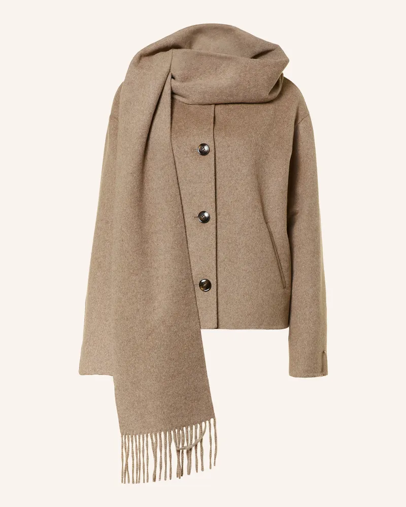 COMMA Kastenjacke beige Taupe