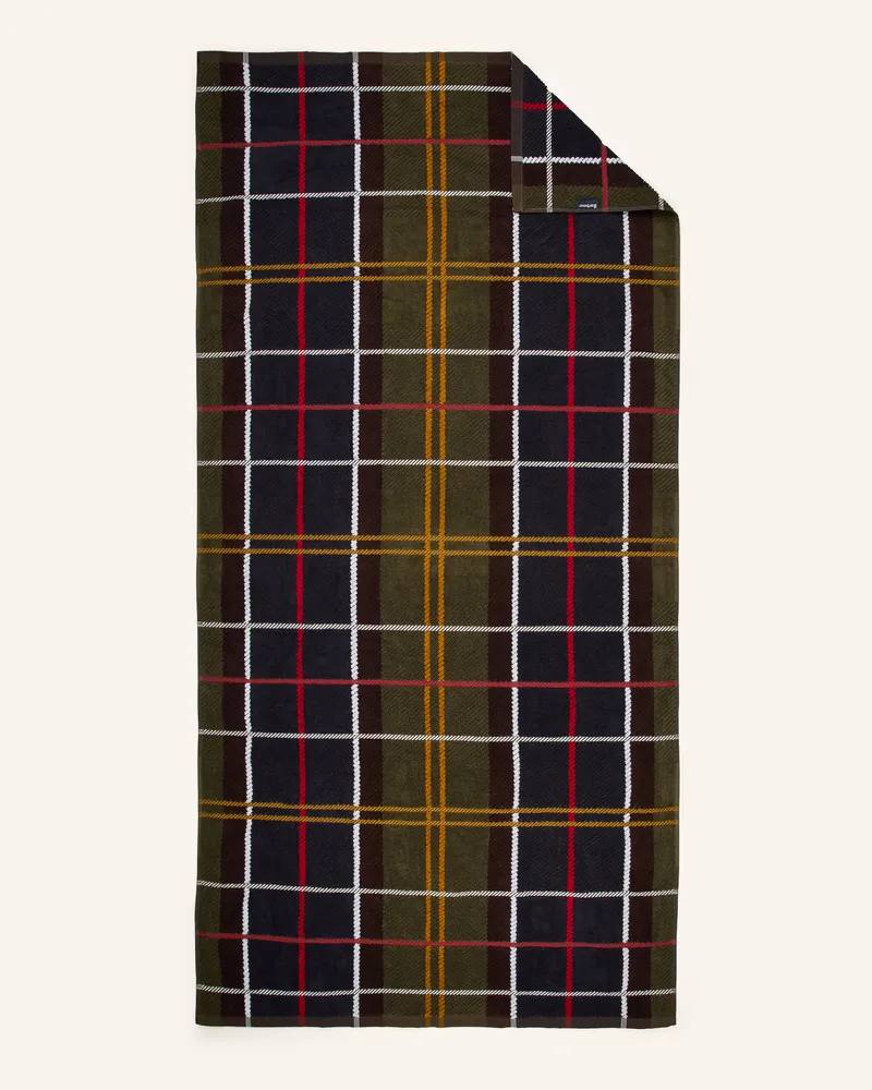 Barbour Badetuch TARTAN Dunkelgrün