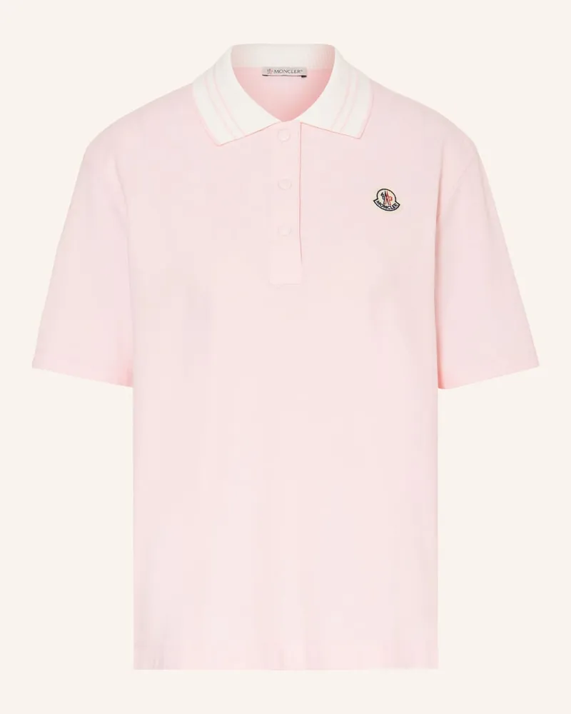 Moncler Piqué-Poloshirt Rosa