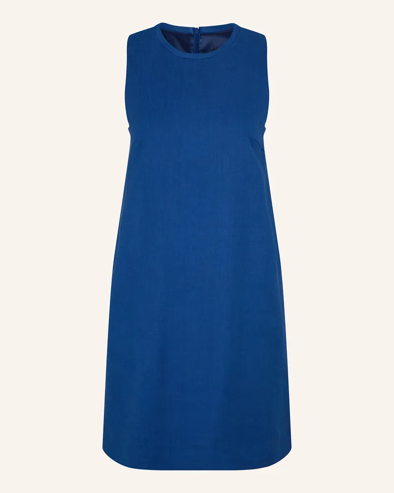 windsor. Kleid Mit Leinen blau Blau