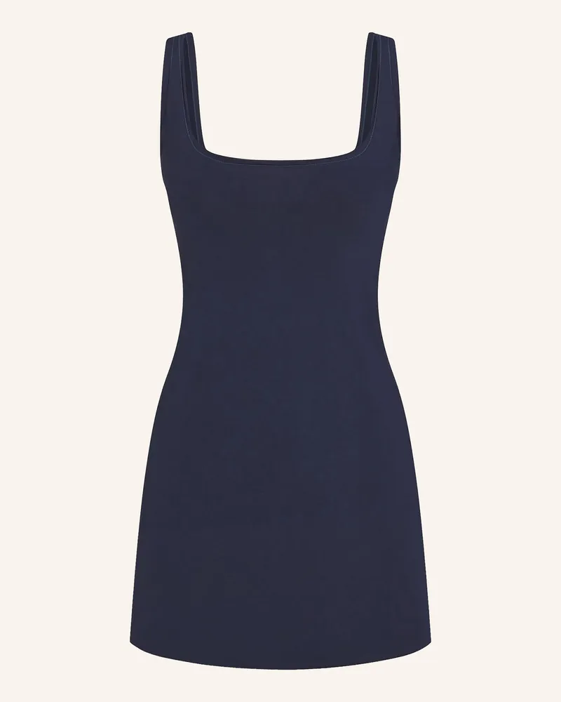 SKIMS Lounge-Kleid Cotton Jersey blau Navy