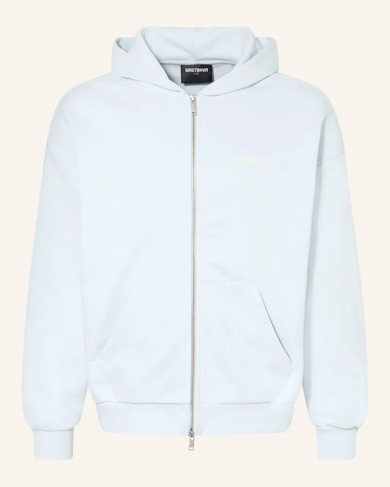WRSTBHVR Oversized-Sweatjacke Diago blau Hellblau