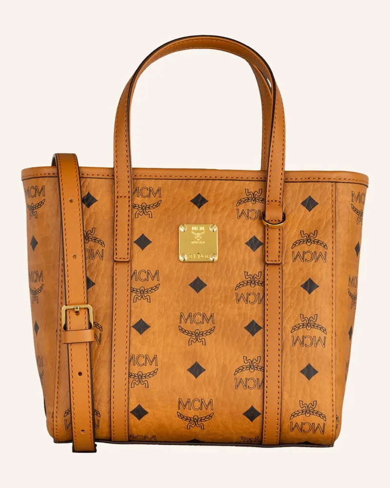 MCM Umhängetasche AREN Cognac