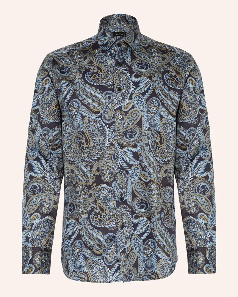 Etro Hemd Regular Fit Dunkelblau