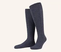 Trachten-Kniestrümpfe blau