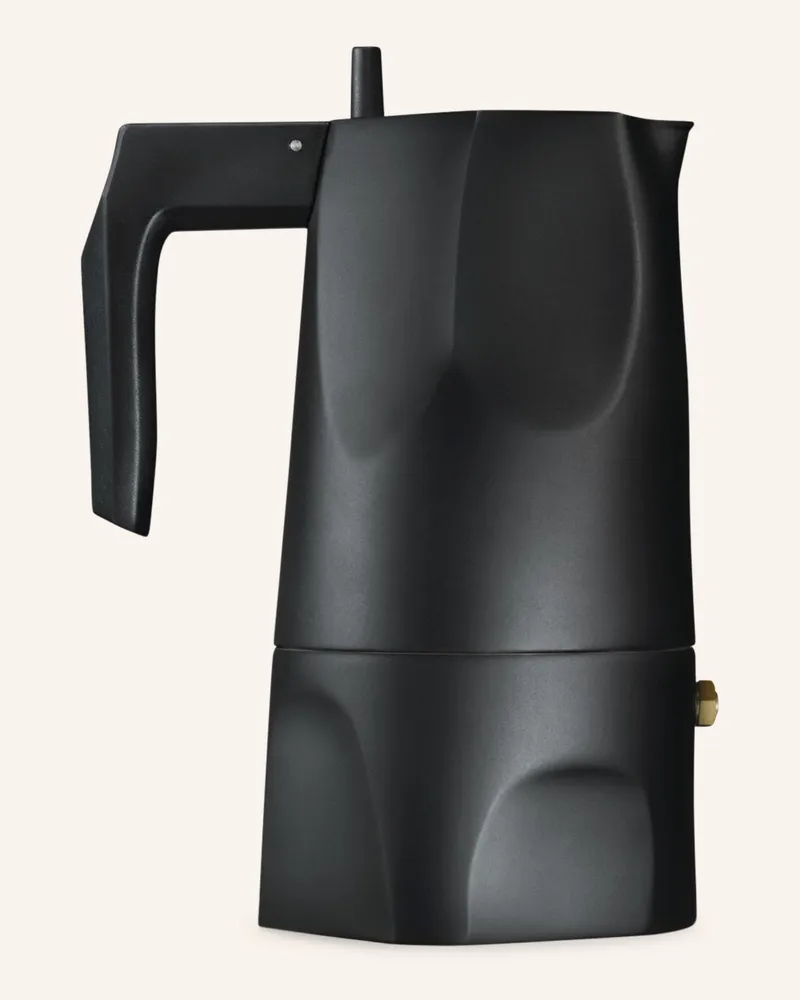 Alessi Espressokocher Ossidiana schwarz Schwarz