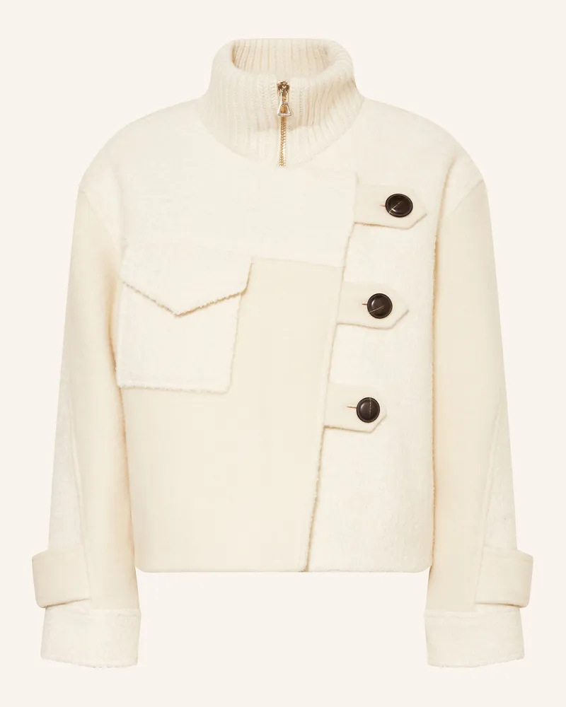 ba&sh Jacke DORA im Materialmix Ecru