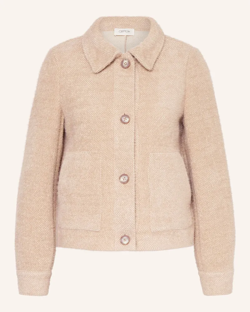 Cartoon Kastenjacke Creme