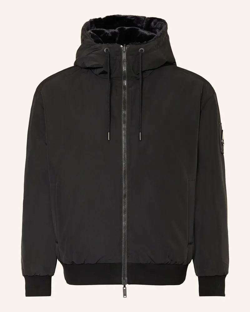 Moose Knuckles Jacke Roland Rev Bunny Zum Wenden schwarz Schwarz