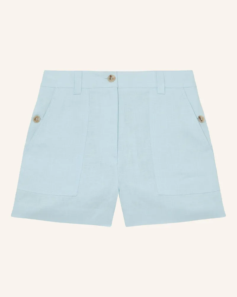 Reiss Leinenshorts Ashby blau Hellblau