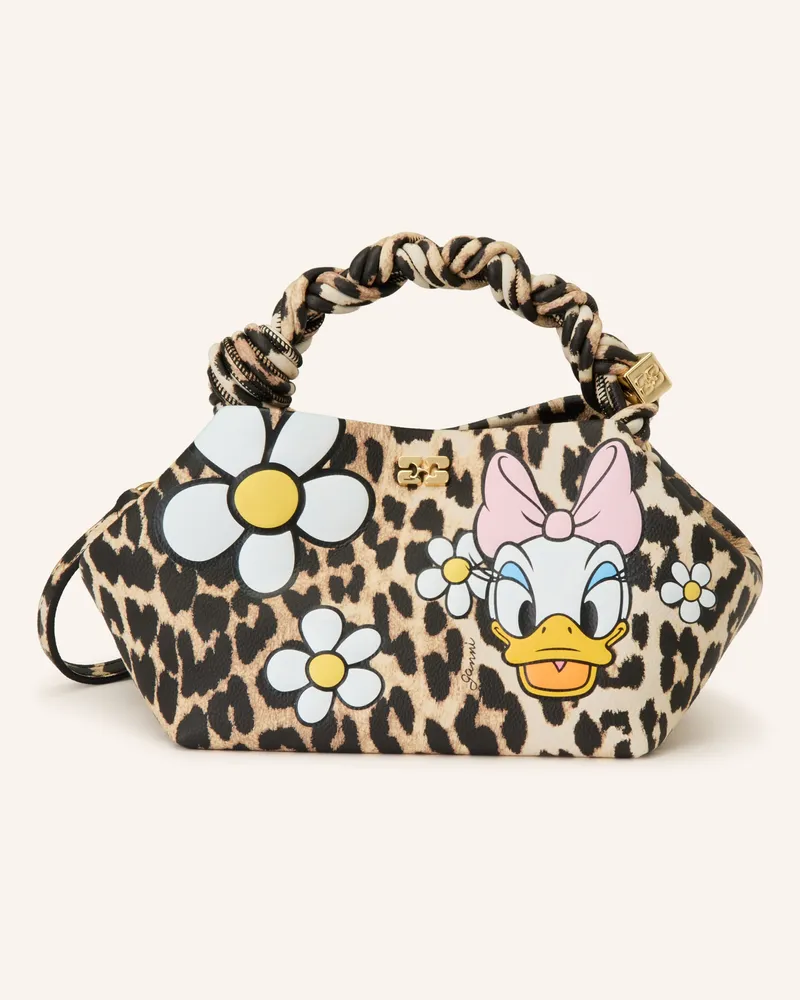 Ganni Handtasche Bou Small Daisy beige Hellbraun