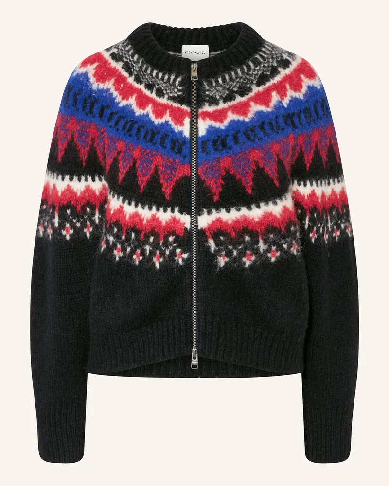 Closed Strickjacke Dunkelgrau