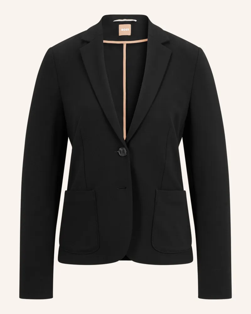 HUGO BOSS Jerseyblazer Jonalahra schwarz Schwarz