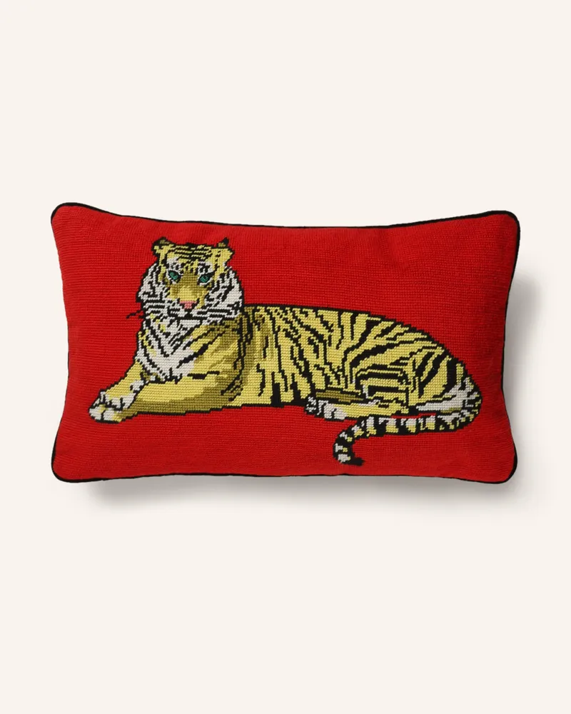 Jonathan Adler Dekokissen SAFARI mit Daunenfüllung Rot