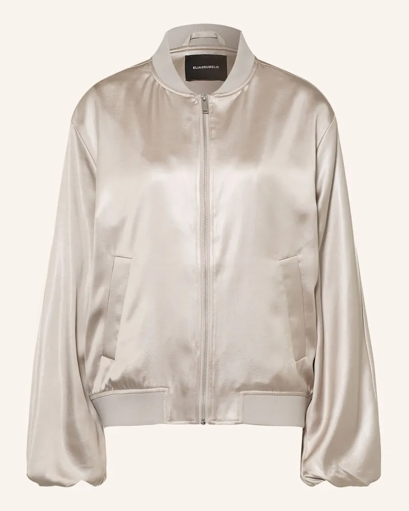 Elias Rumelis College-Jacke Amelinde Aus Satin silber Silber