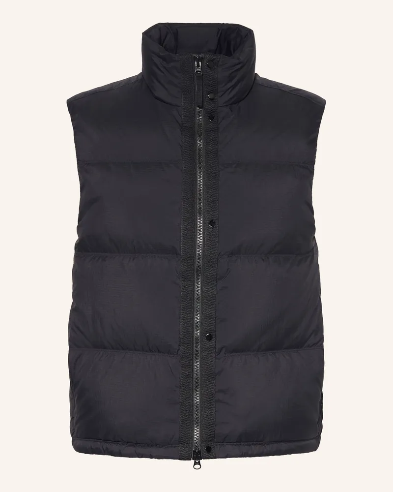 Stone Island Daunenweste schwarz Schwarz