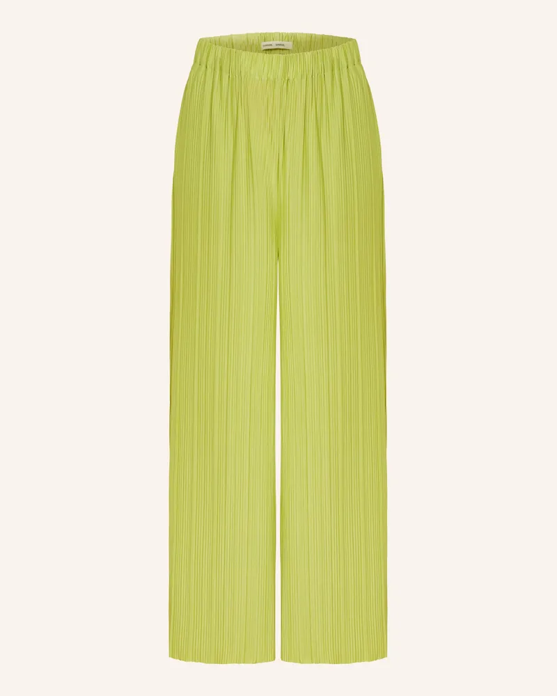 Samsøe & Samsøe Plisseehose Uma gruen Hellgrün