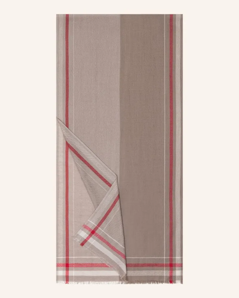 Roeckl Schals Side Stripes braun 