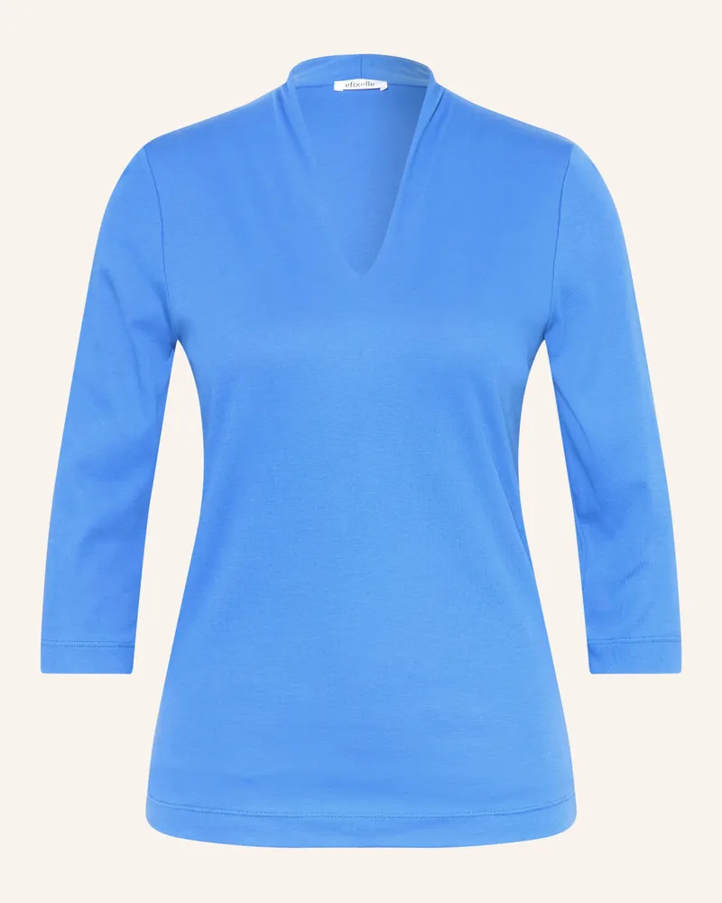 Efixelle Shirt Mit 3/4-Arm blau Blau